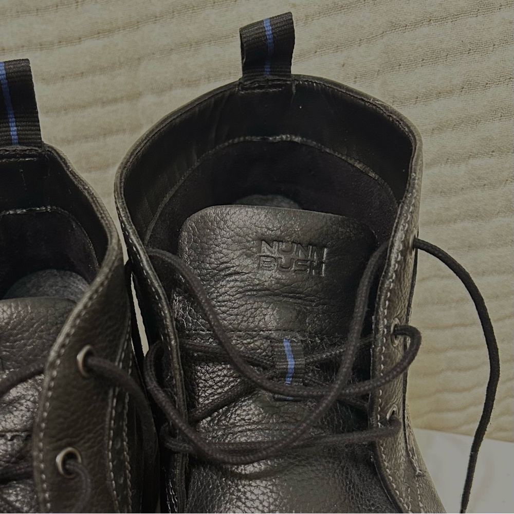 Nunn Bush Chukkas Black Leather Men's Ankle Boots Lace Up Size 11 - Picture 10 of 16